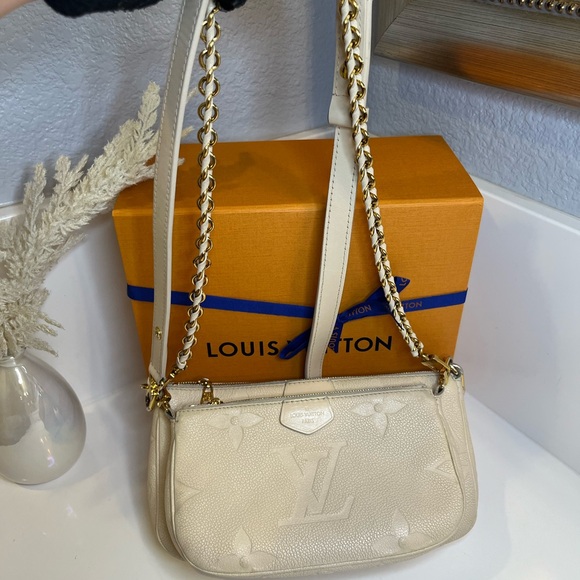 🎀 LOUIS VUITTON Multi Pochette Accessoires Monogram Empreinte Shoulder Bag - Picture 15 of 16